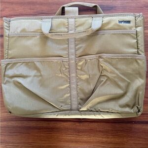 Hartmann Men's Brown Laptop Sleeve 15” long x 11” tall, adjystable Velcro tabs